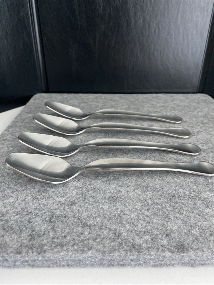 4 Retroneu 18/10 Stainless SILHOUETTE Flatware Dinner Spoon Flatware