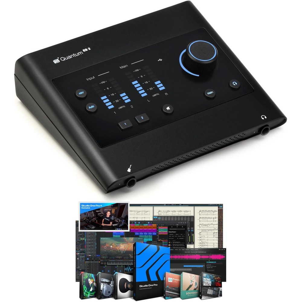 PreSonus Quantum ES 2 USB-C Audio Interface - Studio One Professional Bundle