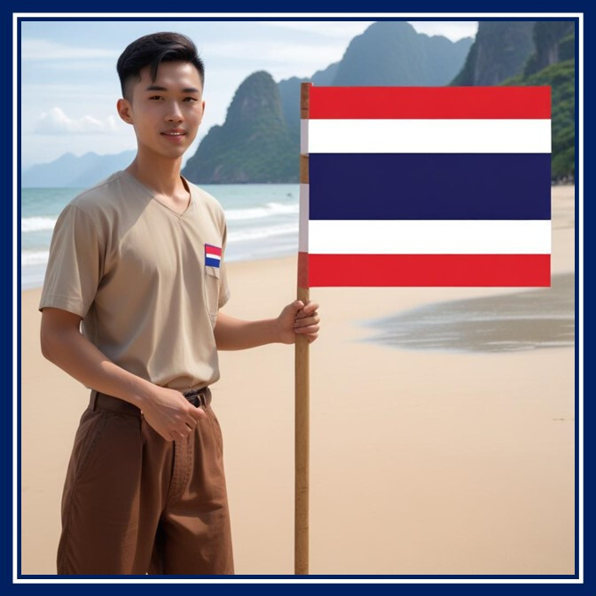 30 Custom Thailand Man Personalized Address Labels