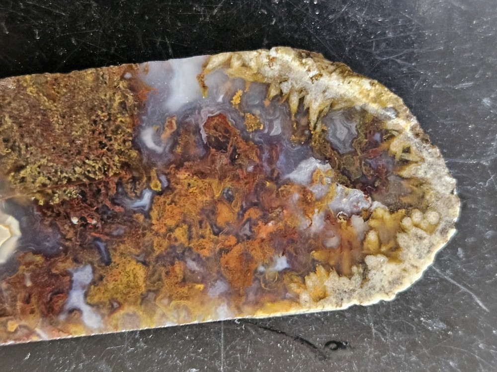 Agate Lapidary Slab With Moss 30 grams