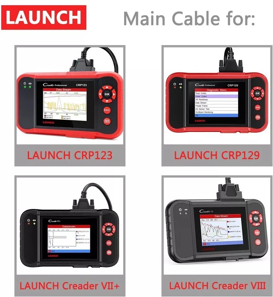 OBD2 OBDII Main Data Cable for Launch X431 GDS 3G Scan Tool Code Reader Scanner