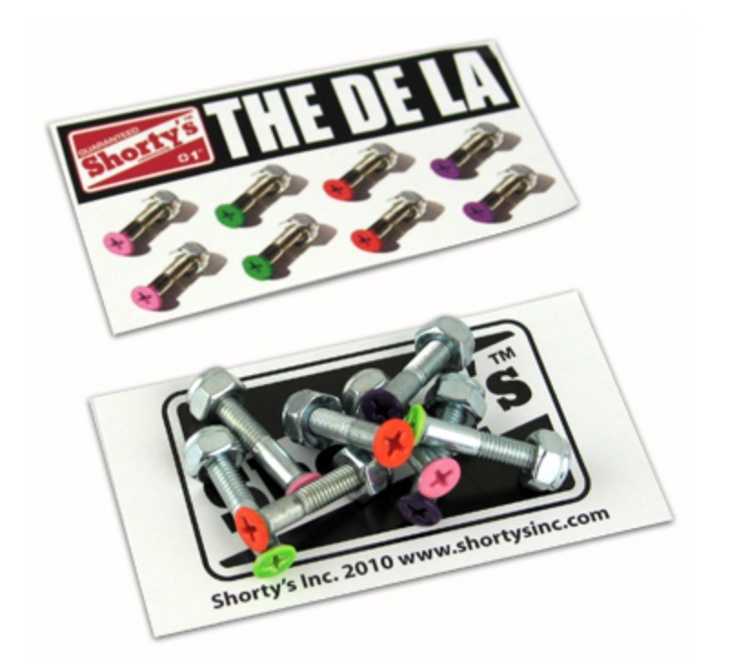 Shorty's Skateboard Hardware, 1 inch DE LA Phillips Head Hardware