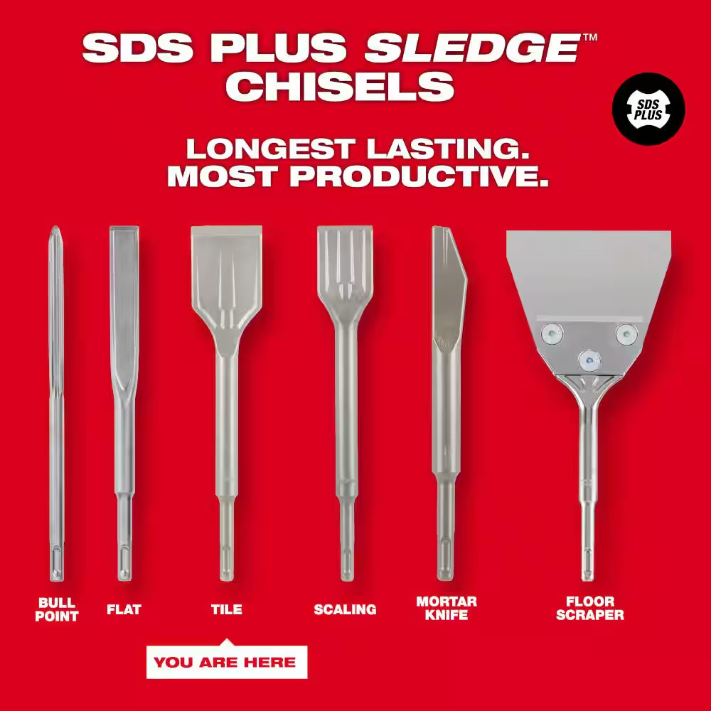 1-7/8 In. SLEDGE SDS-PLUS Tile Chisel