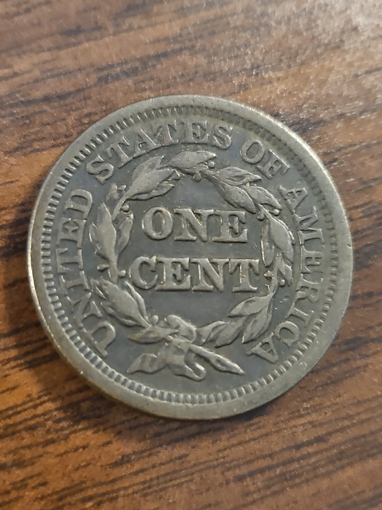 1846 Large Cent Small Date VF