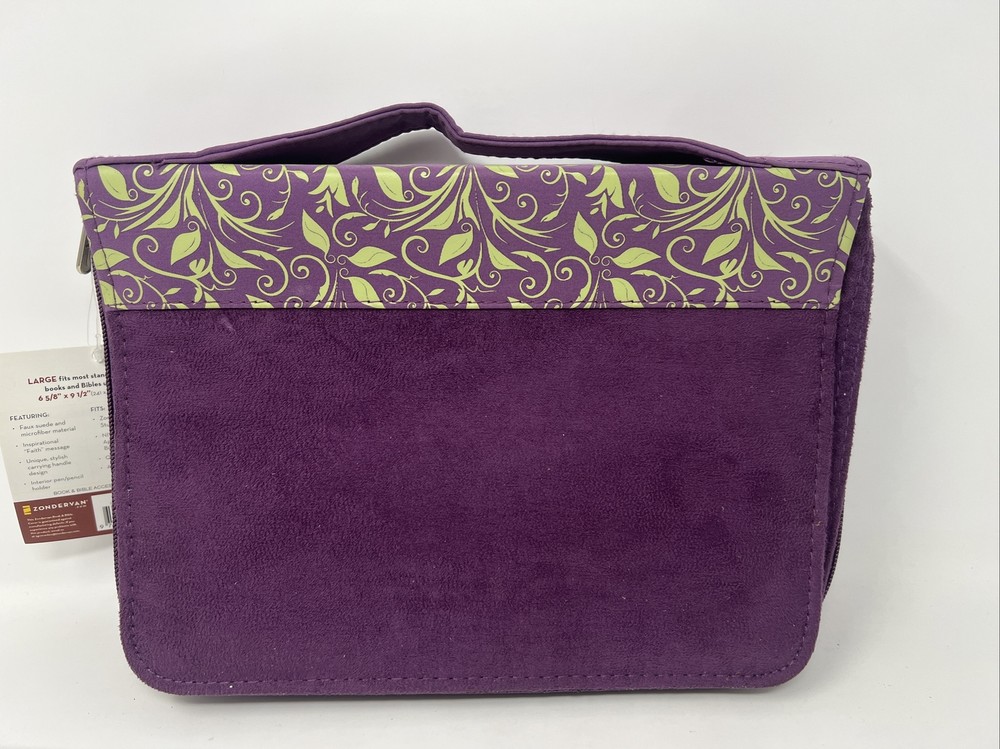 Book And Bible Cover Zips With handle Large