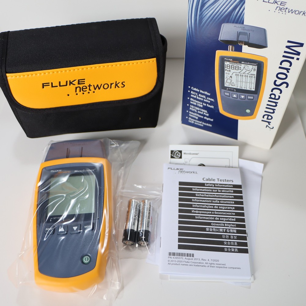 Fluke Networks MS2-100 Microscanner2 Cable Verifier  DHL