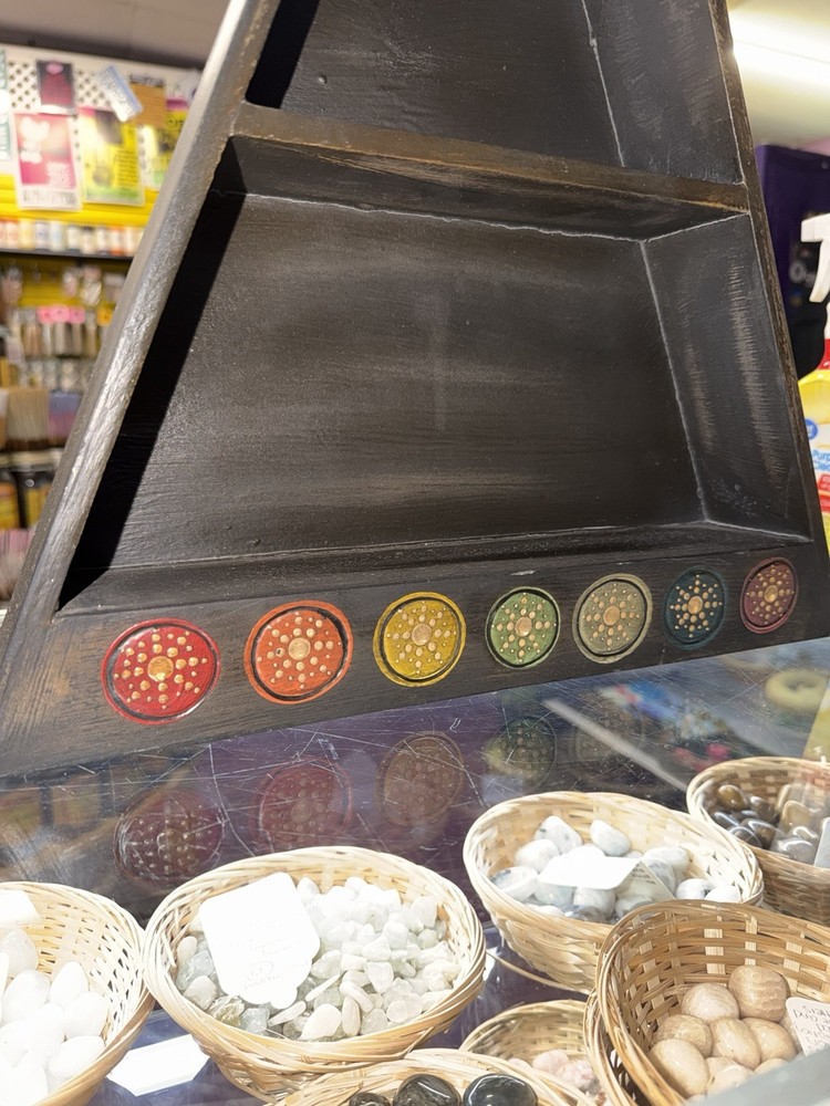 Chakra Wood Altar Shelf