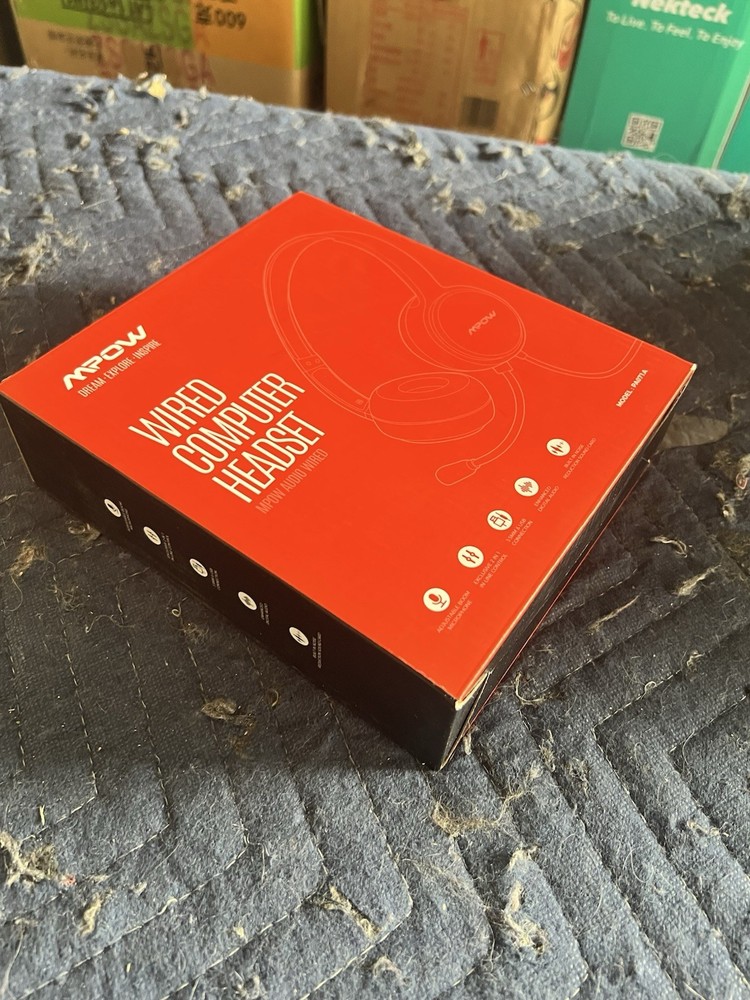 Mpow Wired Computer Headset with Microphone Model PA071A