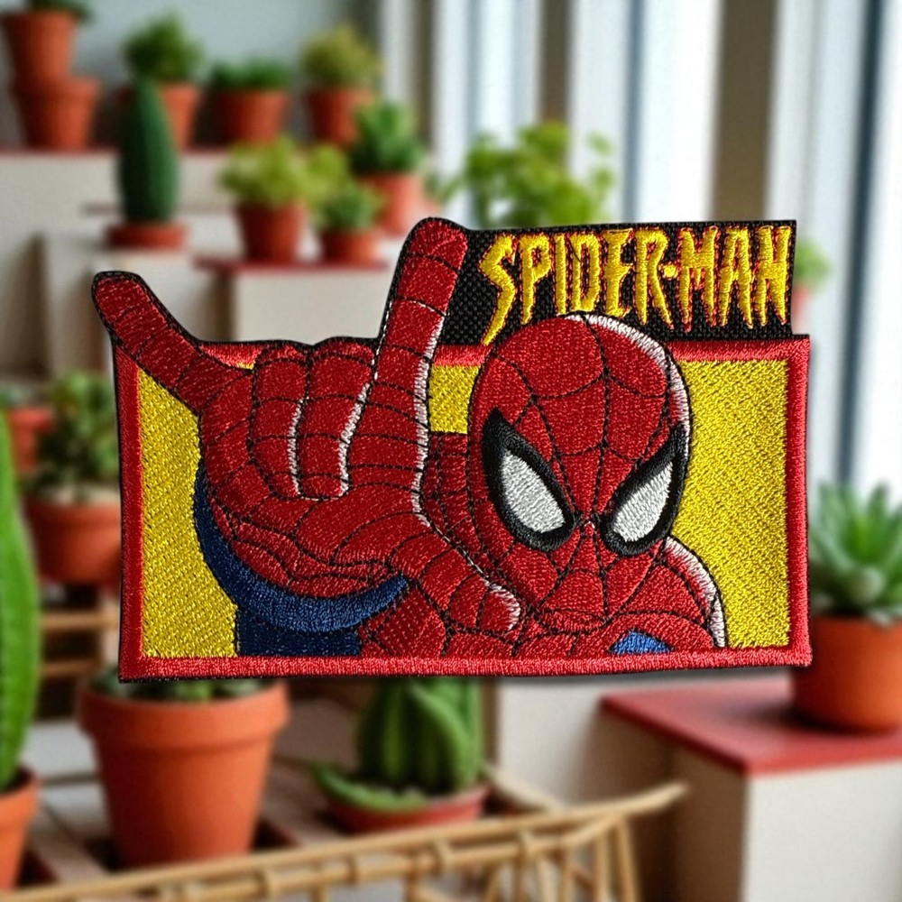 I Love Spiderman Embroidered Patch 3.22" X 5.01"