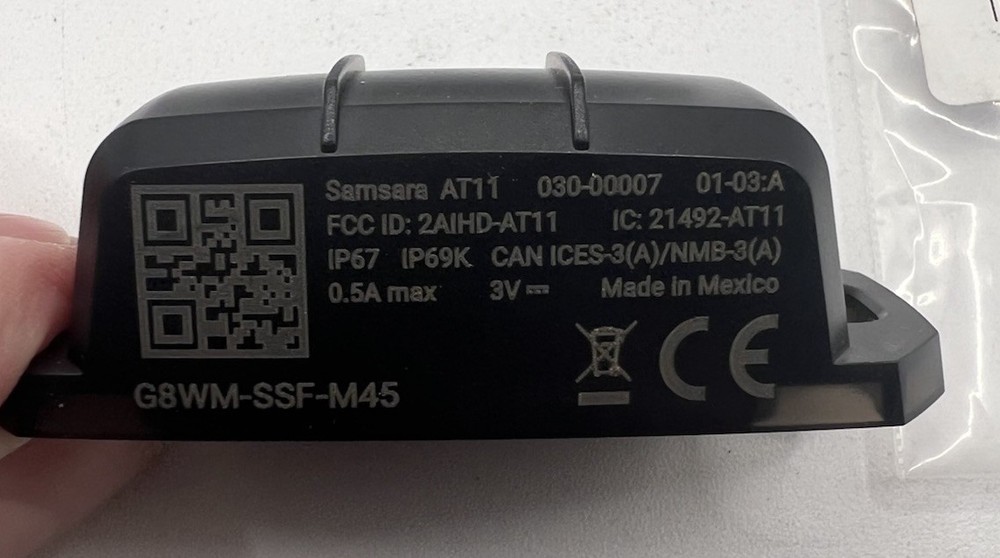 Samsara AT11 030-00007 Fleet Management Tracking Sensor Device