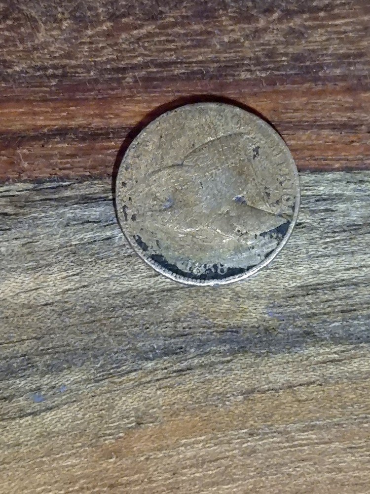 1858 Flying Eagle One Cent Coin, US