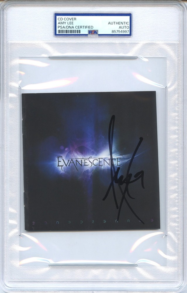 Amy Lee Signed Autographed CD Cover “Evanescence” PSA/DNA Authenticated