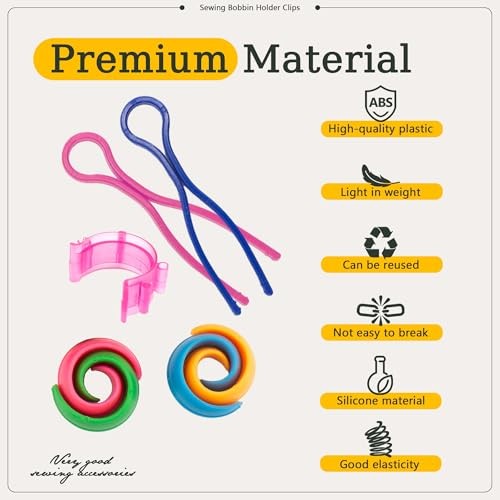142pcs Bobbin Thread Organizing Clips Set Bobbin Thread Multicolor-142pcs