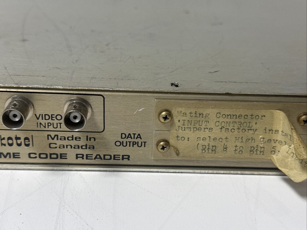 Vintage Skotel Time Code Reader Model TCR-80