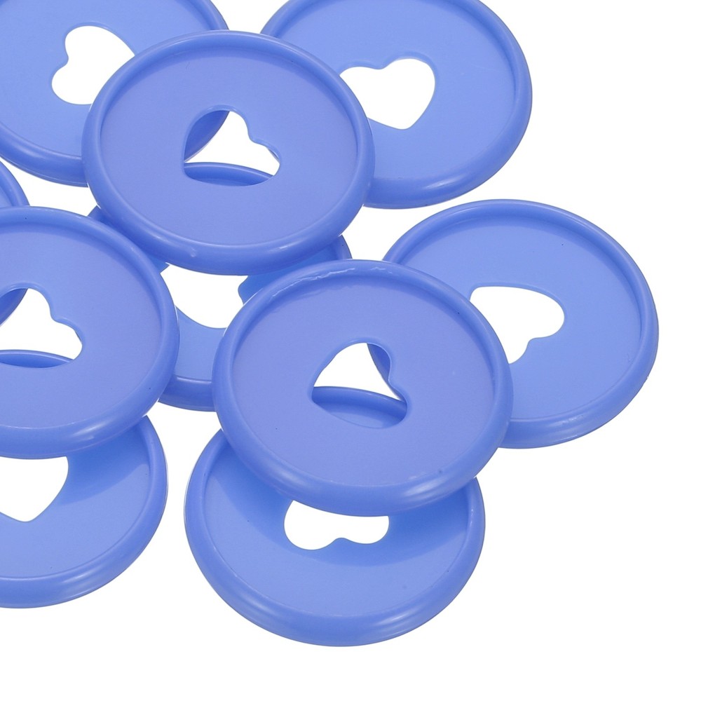 28mm Plastic Book Binding Discs, 22 Pack Expansion Discs Heart, Lavender Color
