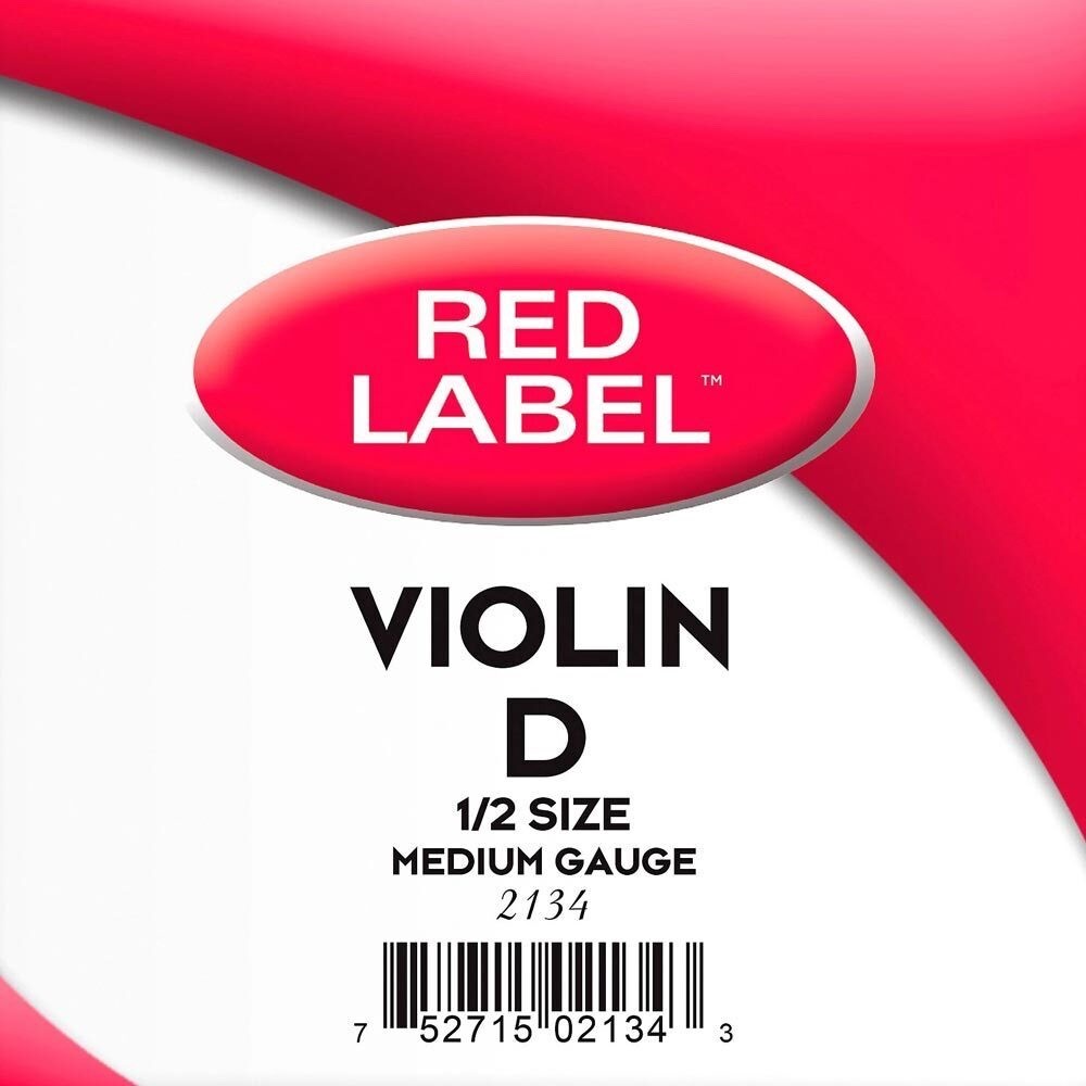 Super Sensitive Red Label Violin String 2134 Medium - 1/2 Size - D String