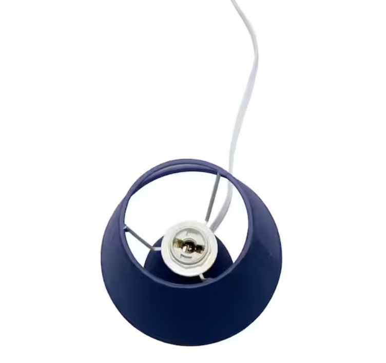 LT2009-BLU Mini Egg Oval Ceramic Table Desk Lamp, Blue