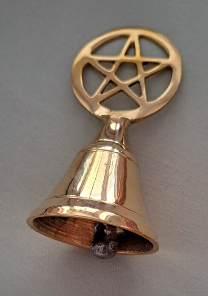 Brass Pentacle Altar Bell