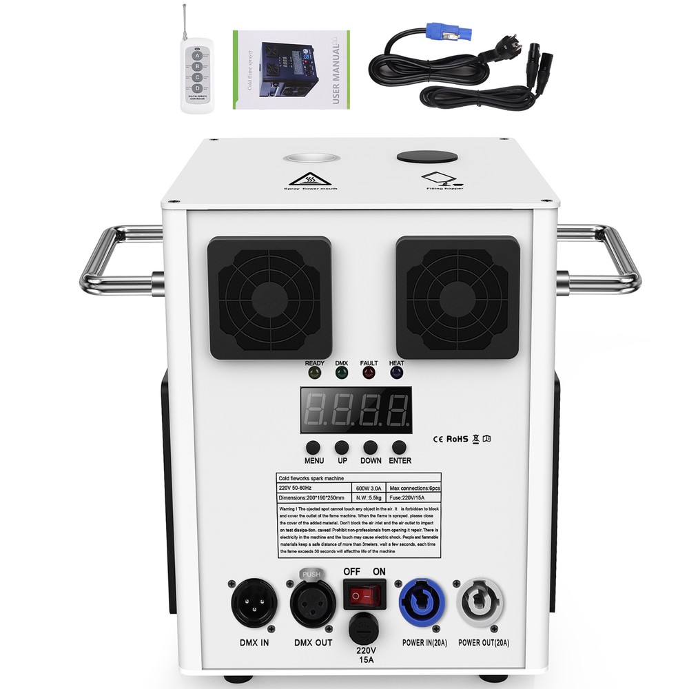 700W Cold Spark Machine Stage Effect DMX Firework Machine DJ Event Party Wedding