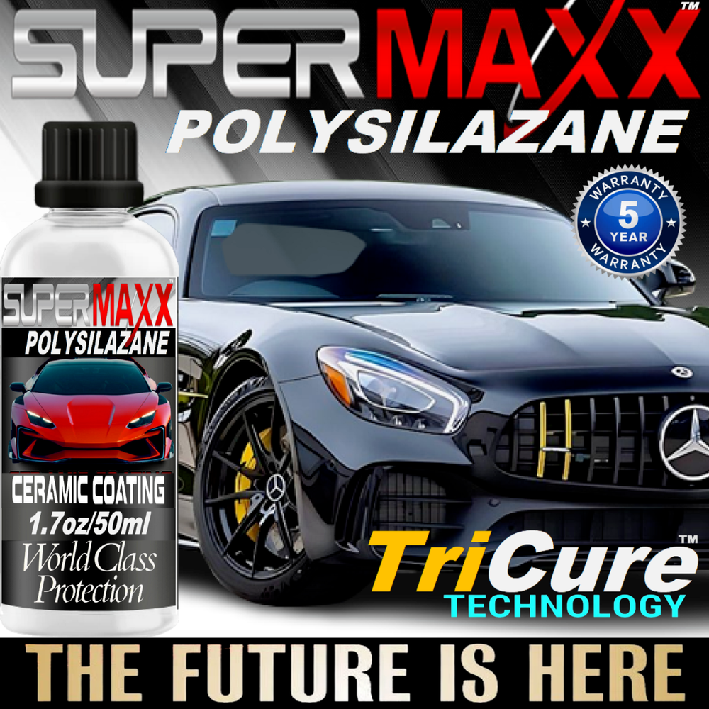 CERAMIC CAR COATING SUPER HYDROPHOBIC POLYSILAZANE TRICURE TECHNOLOGY 1.7oz/50ml