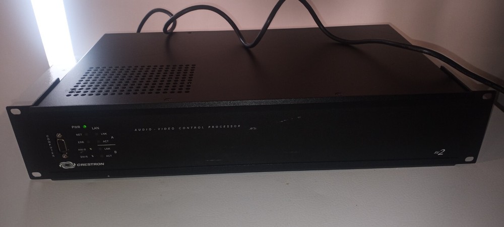 RACK MOUNT CRESTRON AV2 AUDIO CONTROL PROCESSOR, USA; FOR HOME OR OFFICE, GREAT!
