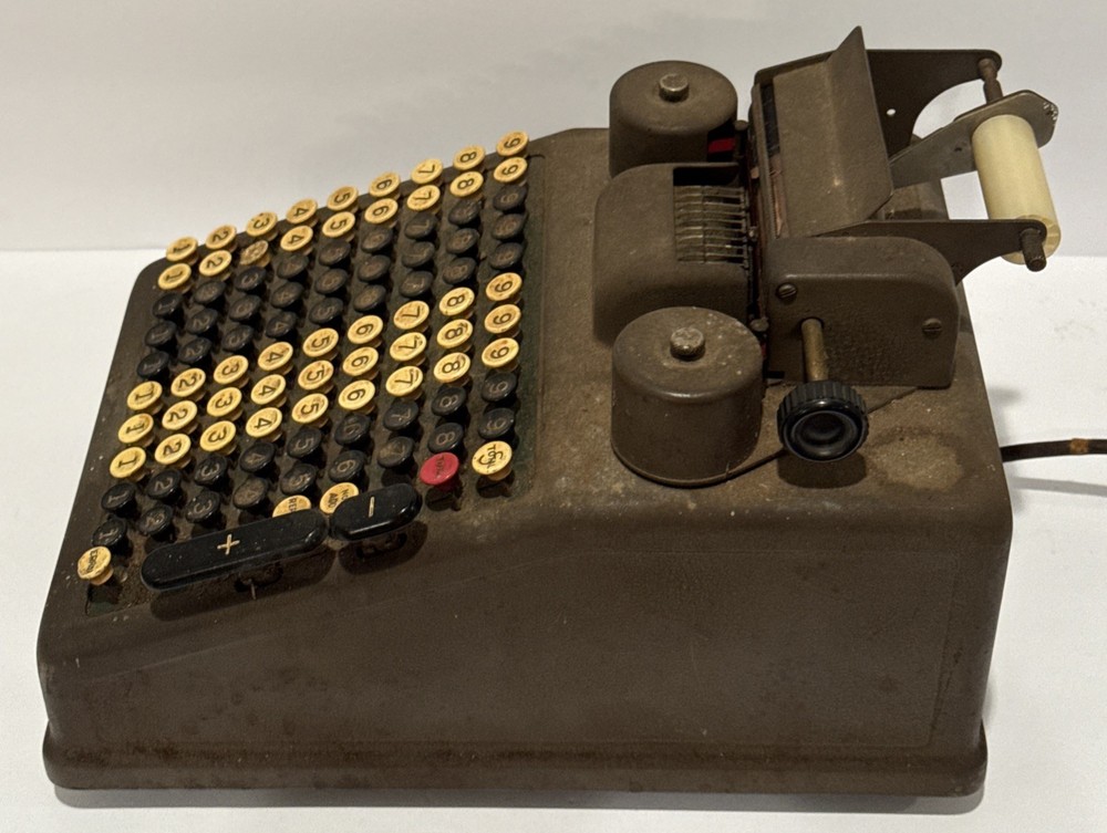 Burroughs Adding Machine Class 9 Portable Calculator 1920’s Vintage Read