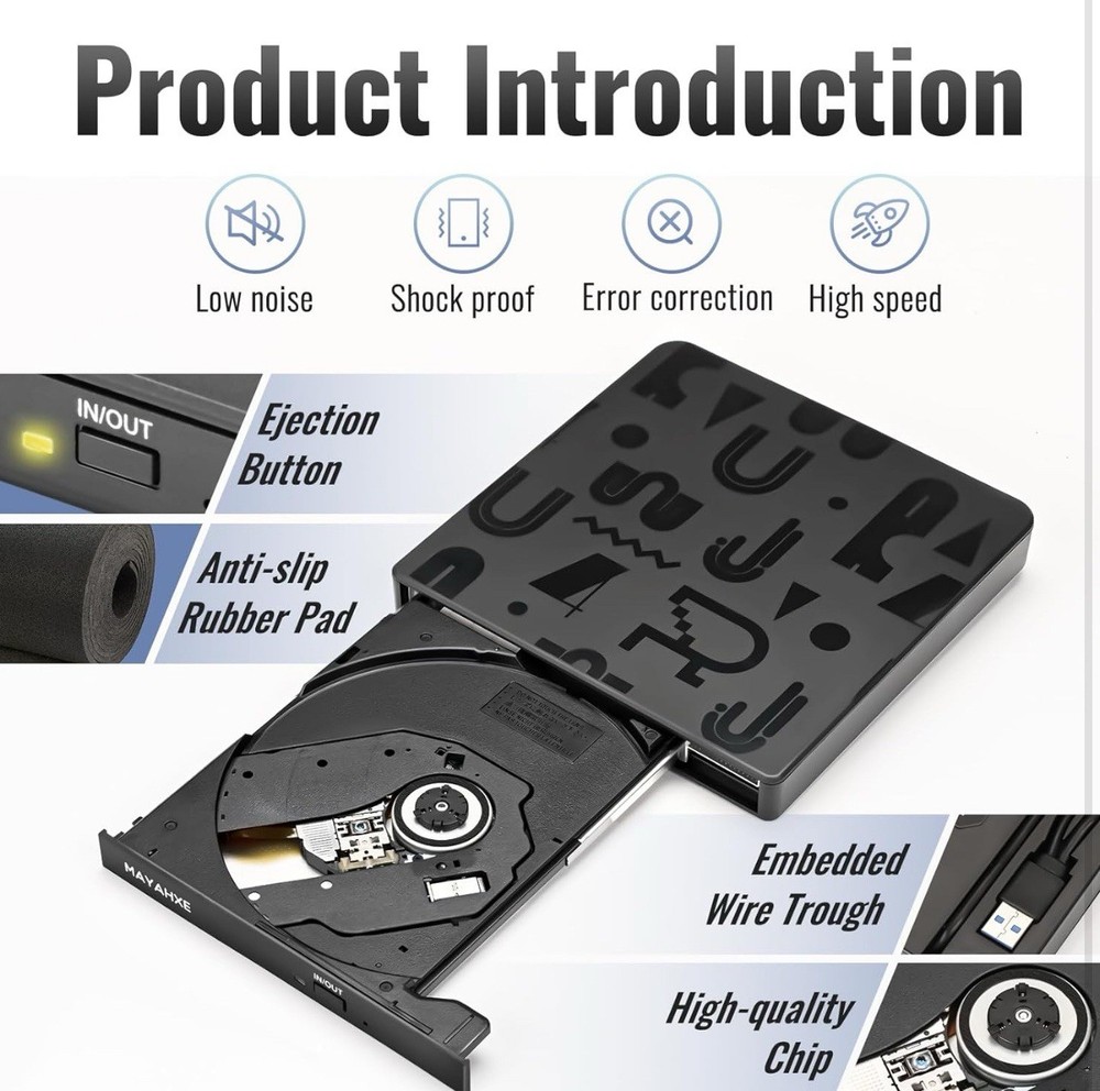 External Disk Drive For Laptop Or PC