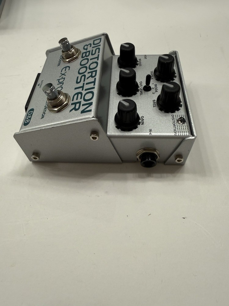 Ex Pro D&B Distortion Booster Boost Guitar Effect Pedal + Original Box