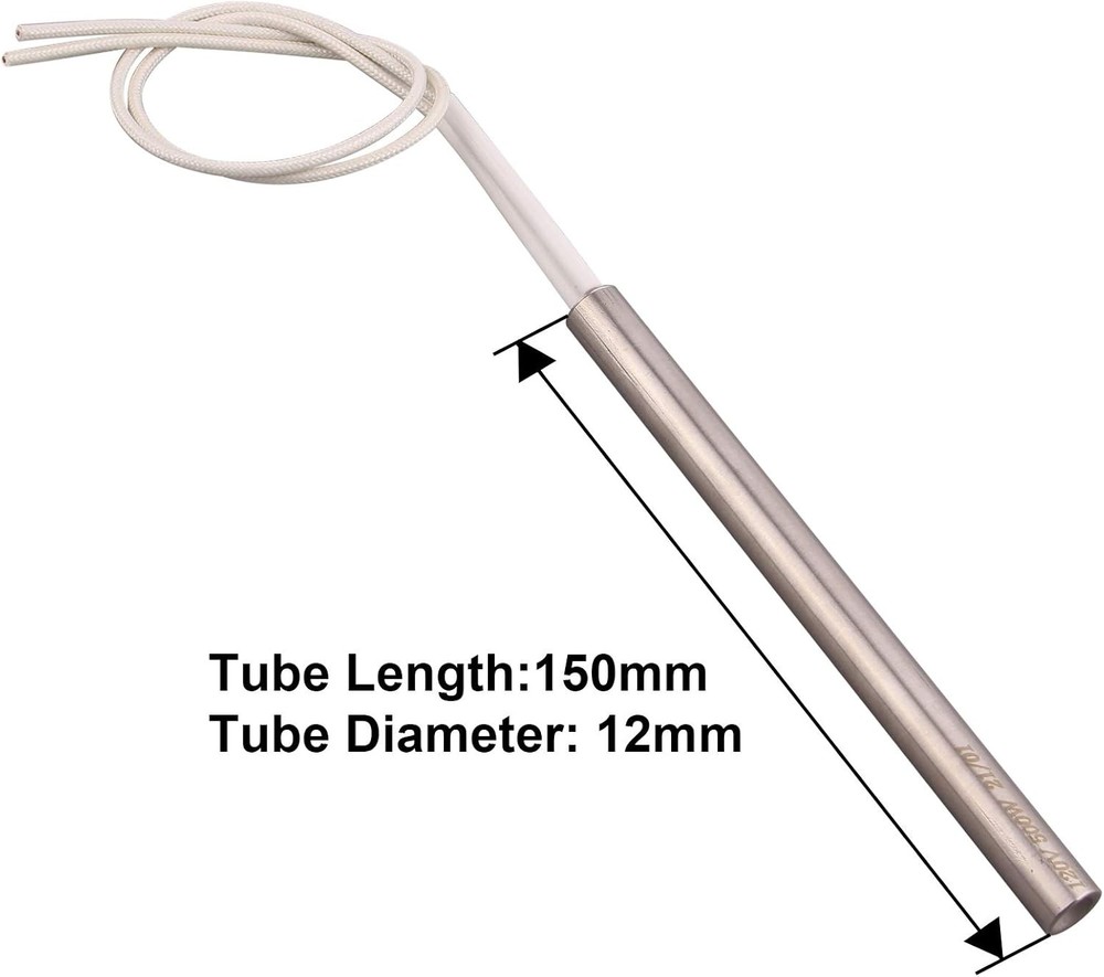 120V 500W Stainless Steel Cartridge Heater Replacement, 12mm Diameter