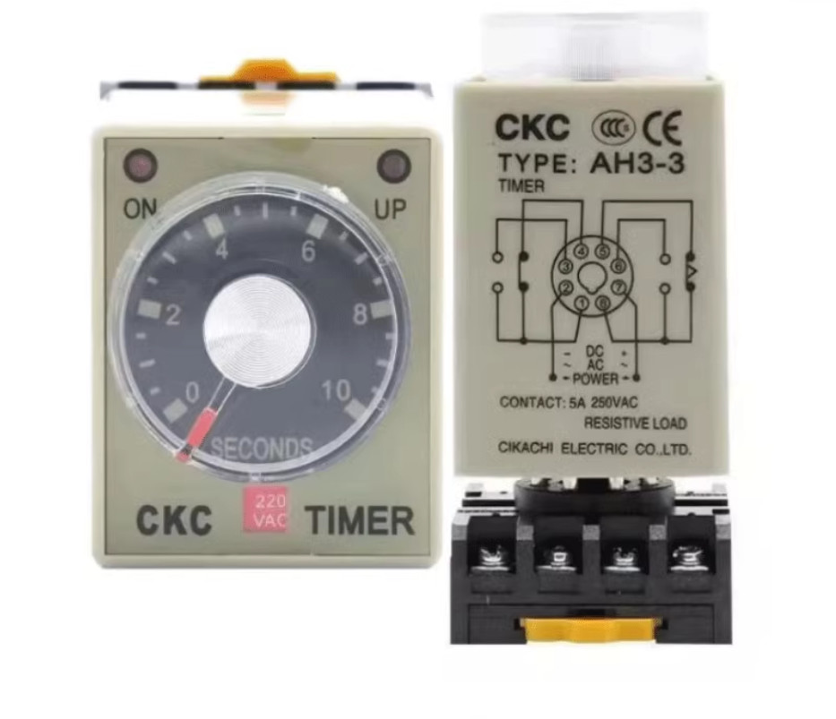 1PC New CKC timer AH3-3 AC24V 1S #LL