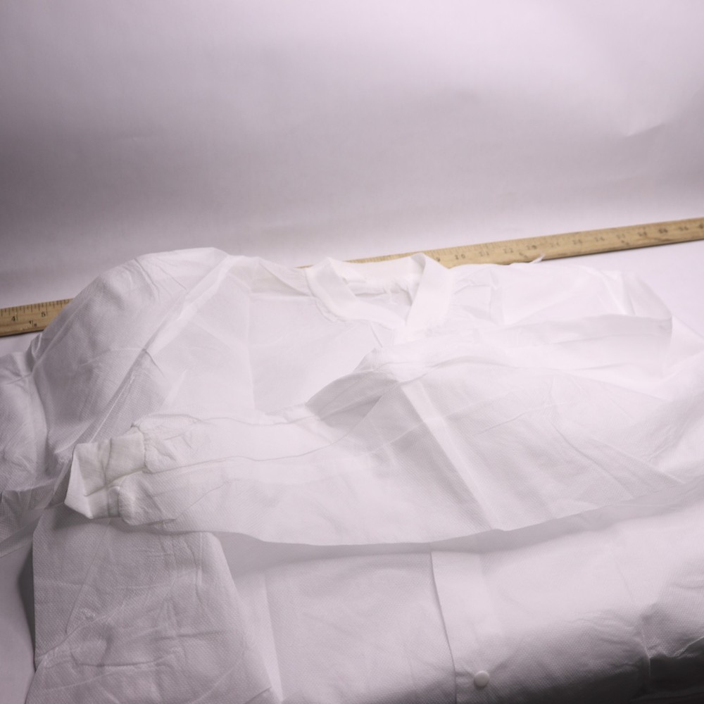 Lab Coat With Elastic Wrist Polypropylene White XL