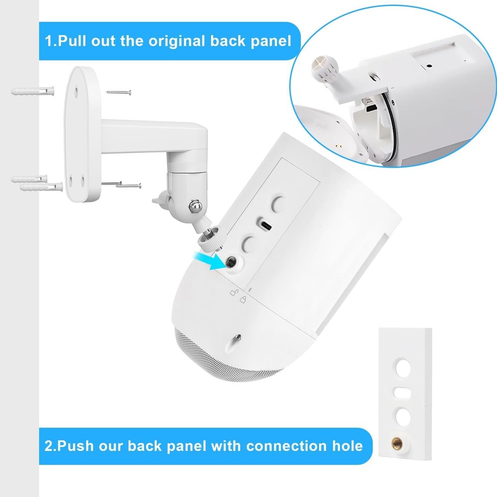 2 Pack Adjustable Wall Mount for Ring Spotlight Cam Battery/Cam JZ8839
