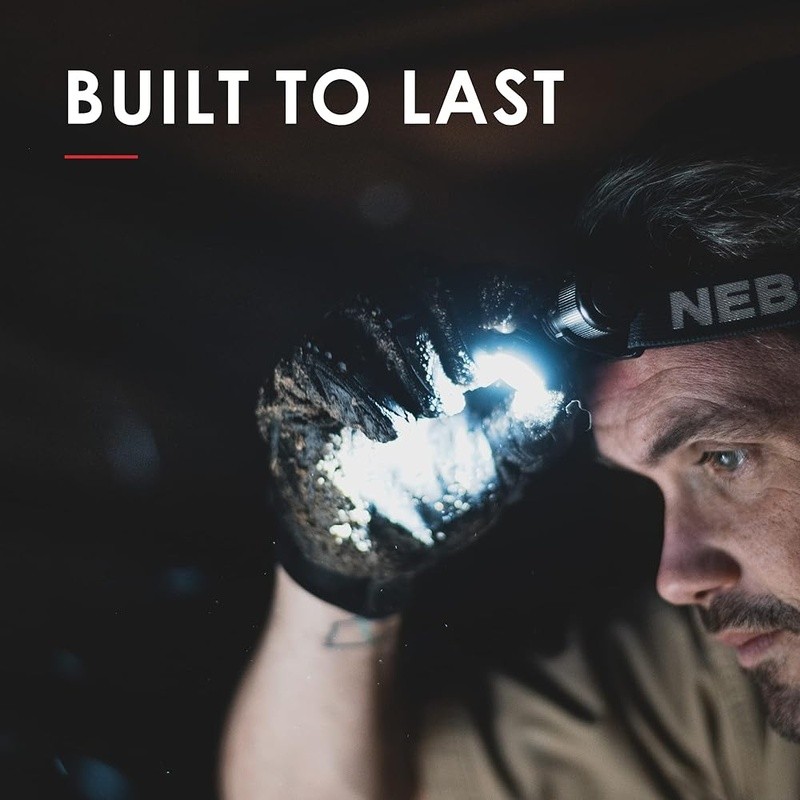 Rechargeable Waterproof Headlamp Adjustable Brightness LED Flashlight EDC Light