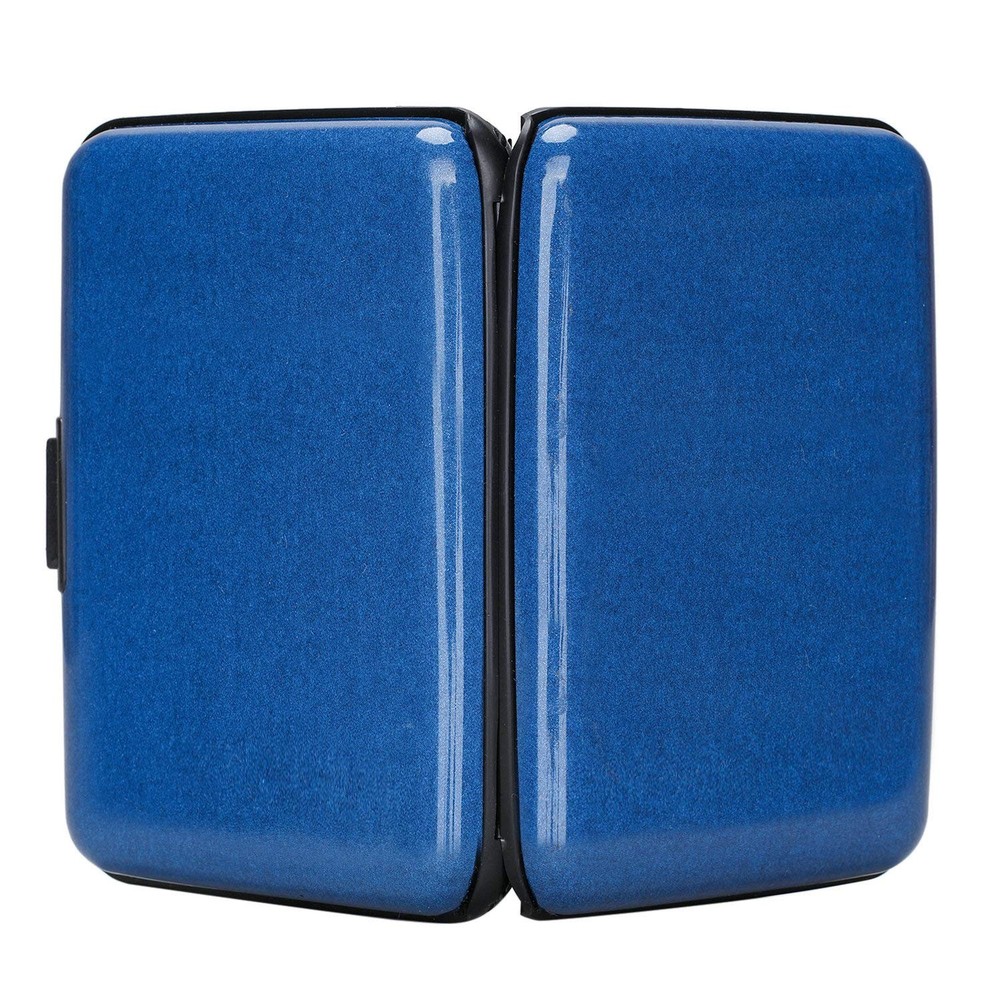 ELFISH RFID Blocking Credit Card Protector Aluminum ID Case Hard Dark blue