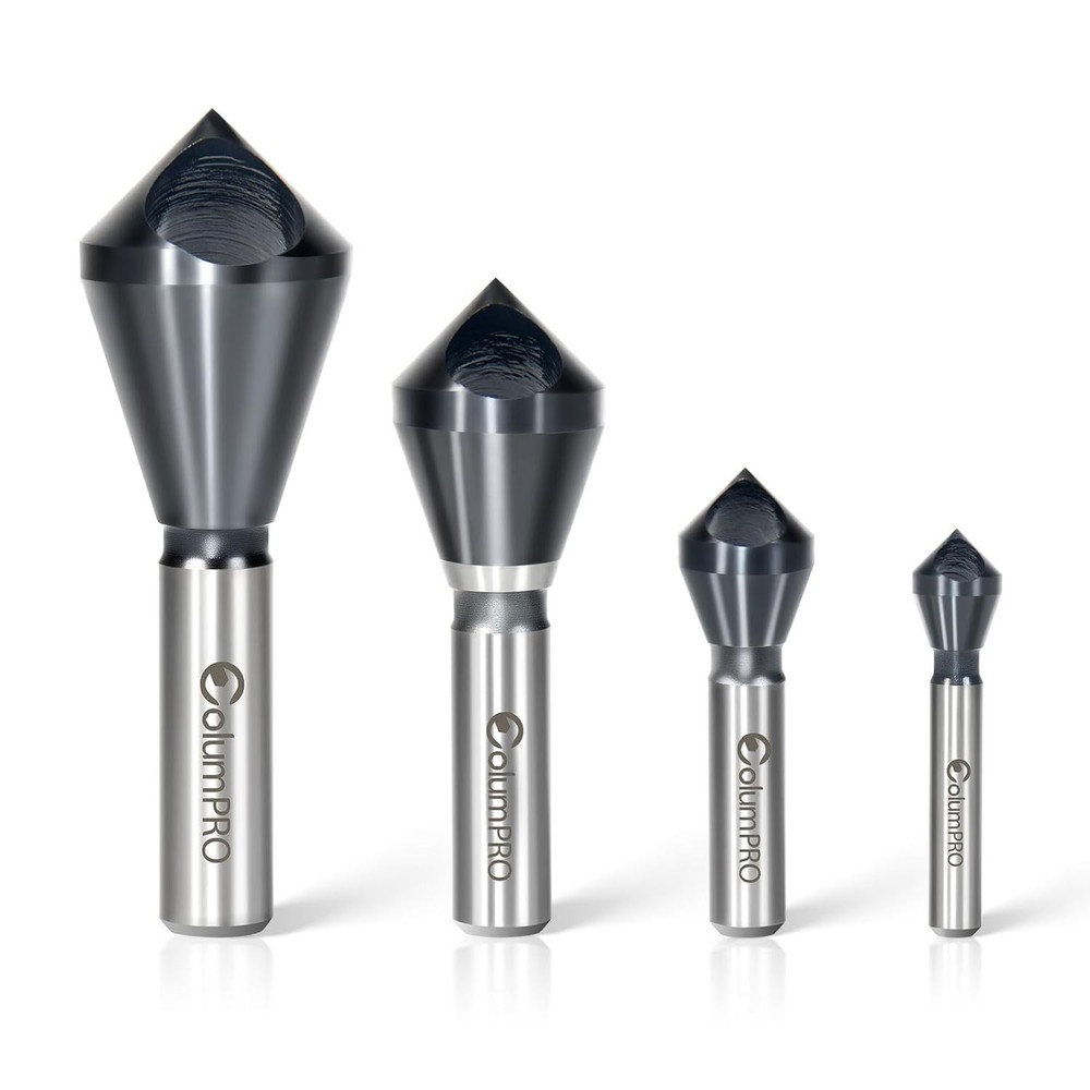 Cobalt Countersink Chamfer Tool Set 4 Piece