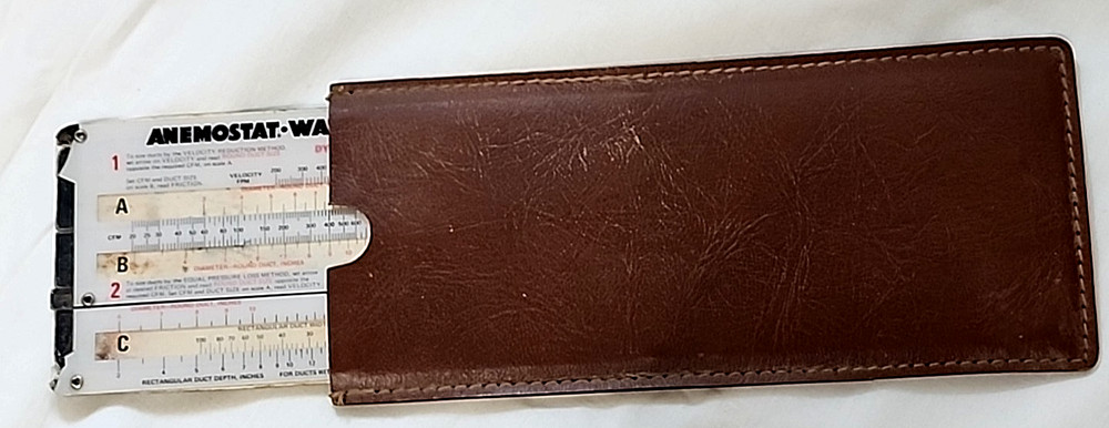 Vintage Waterloo Anemostat air duct calculator selector tool Dynamics Corp Ameri