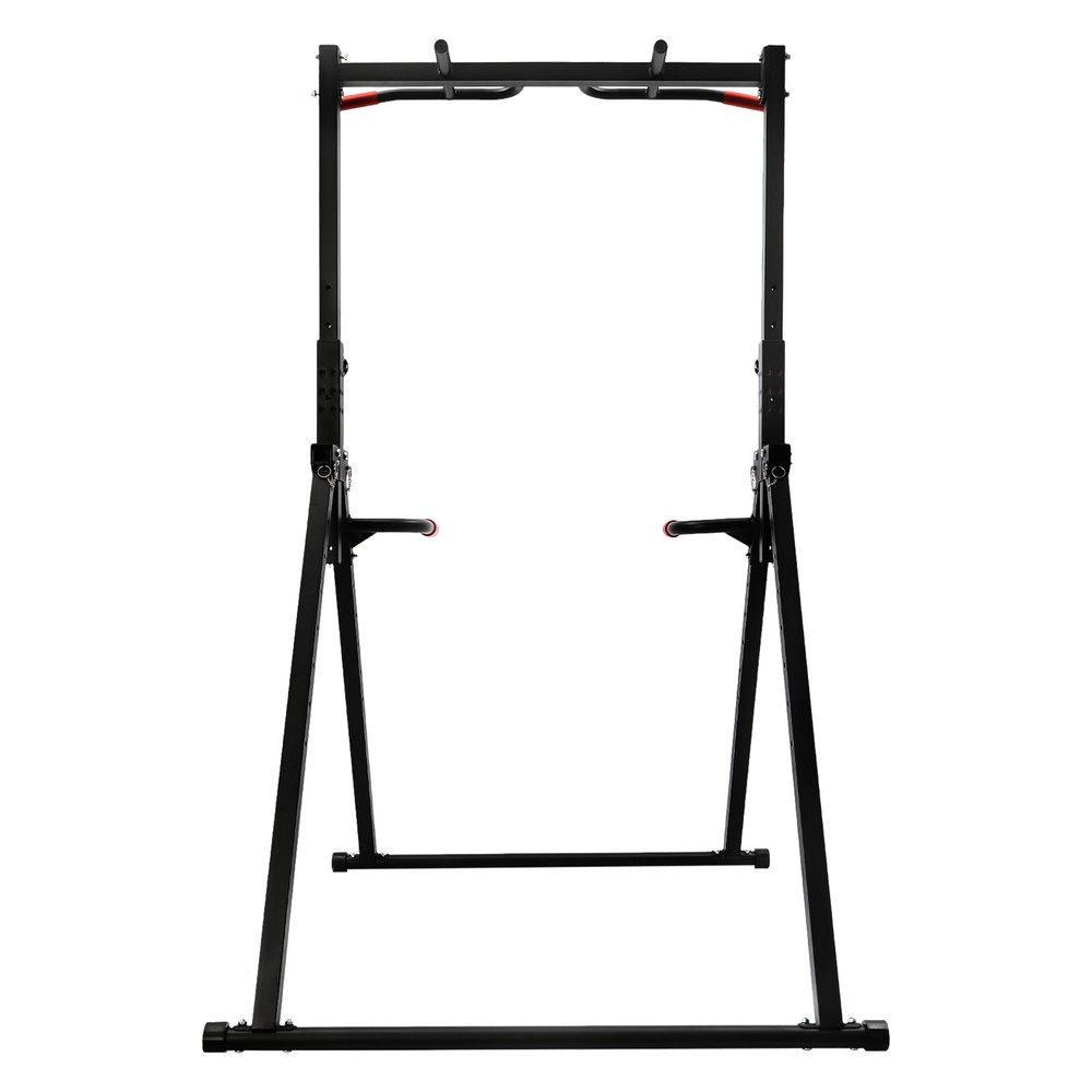 Used Adjustable Power Tower Dip Station Pull Up Bar Multifunc Triangular Struct