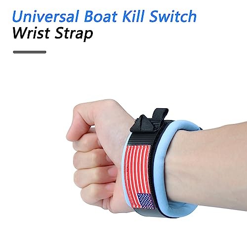 Boat Kill Switch Lanyard, Universal Jet Ski Floating Wrist Strap, Blue