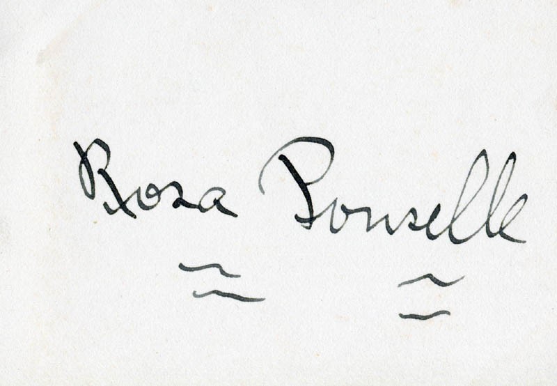 ROSA PONSELLE - AUTOGRAPH