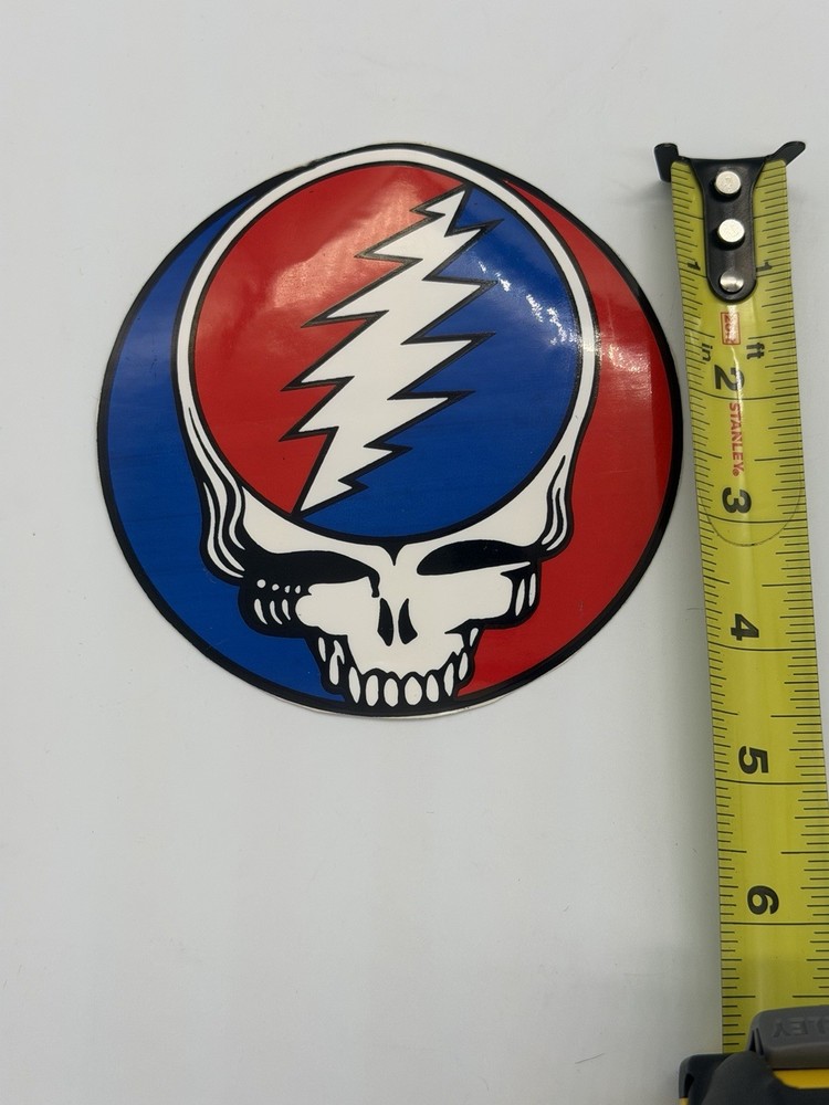2x 1995 Grateful Dead Dead Head Skull Round
