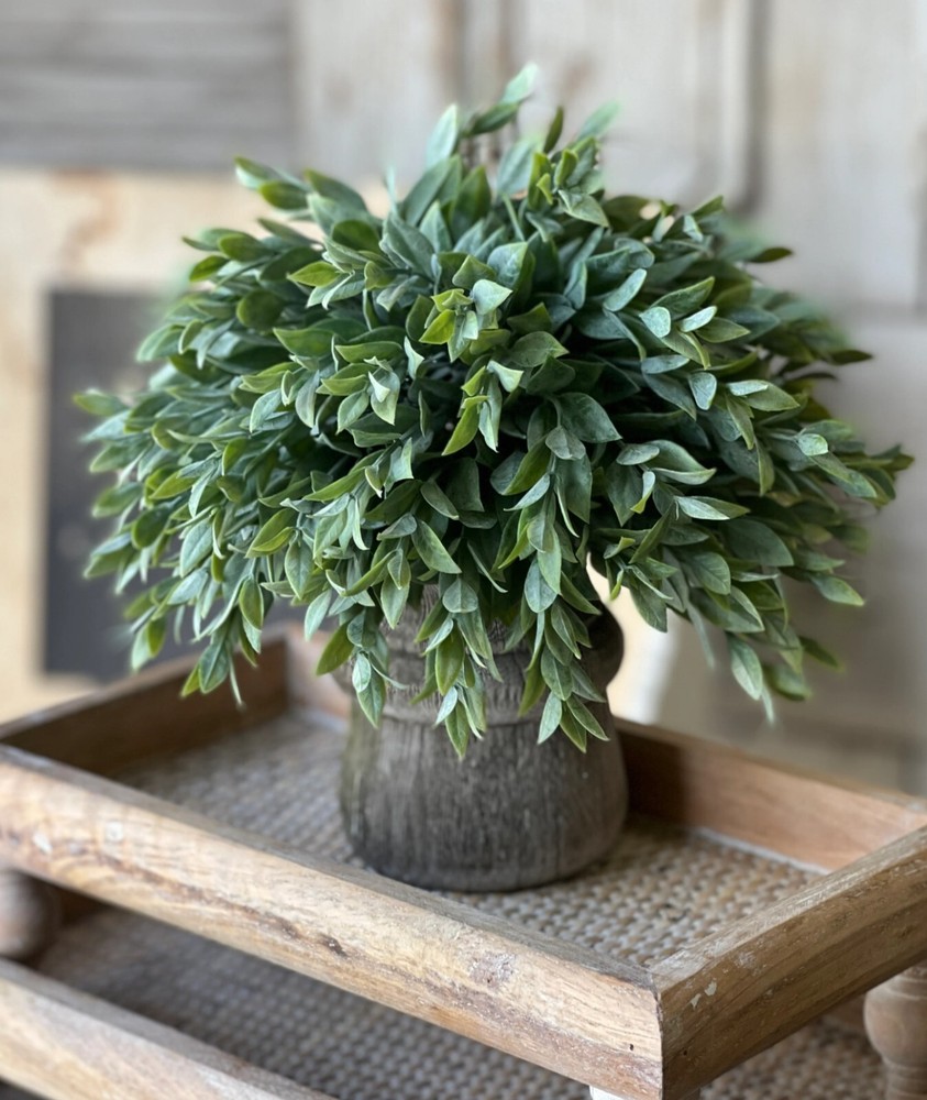 11" Rainwashed Leaves Half Sphere