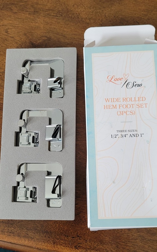 Rolled Hem Foot Set (3PCS) NEW