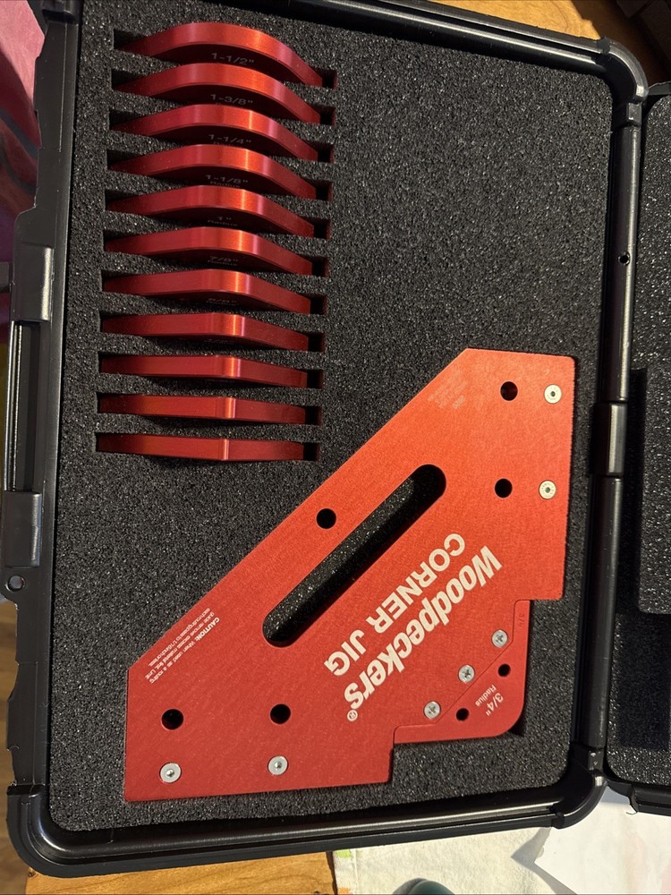 Woodpeckers OneTIME Tool Corner Jig Radius Set