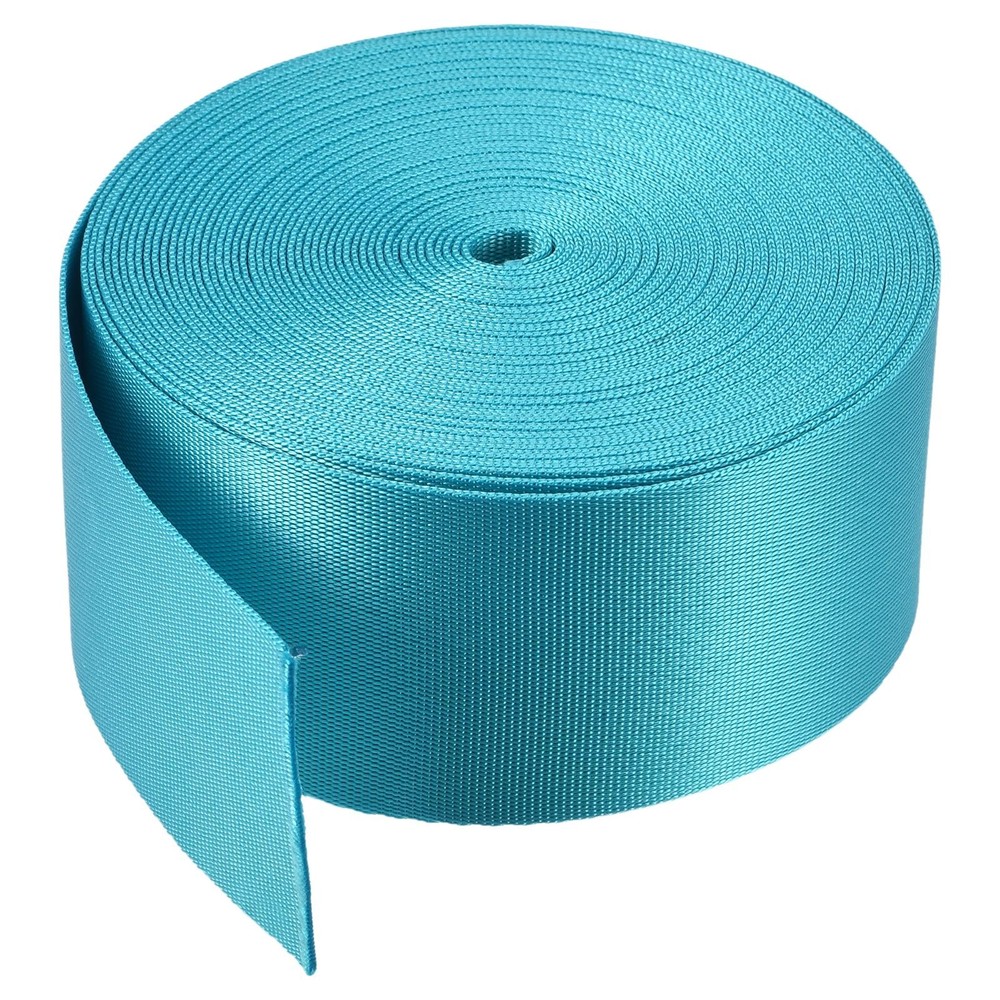 Flat Nylon Webbing Strap 2 Inch 10 Yards Blue for Backpack, Luggage-rack