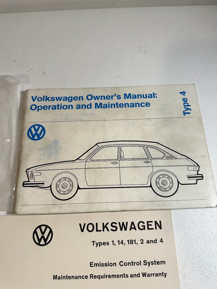 1974 Volkswagen Type 4 Owner's Manual Set