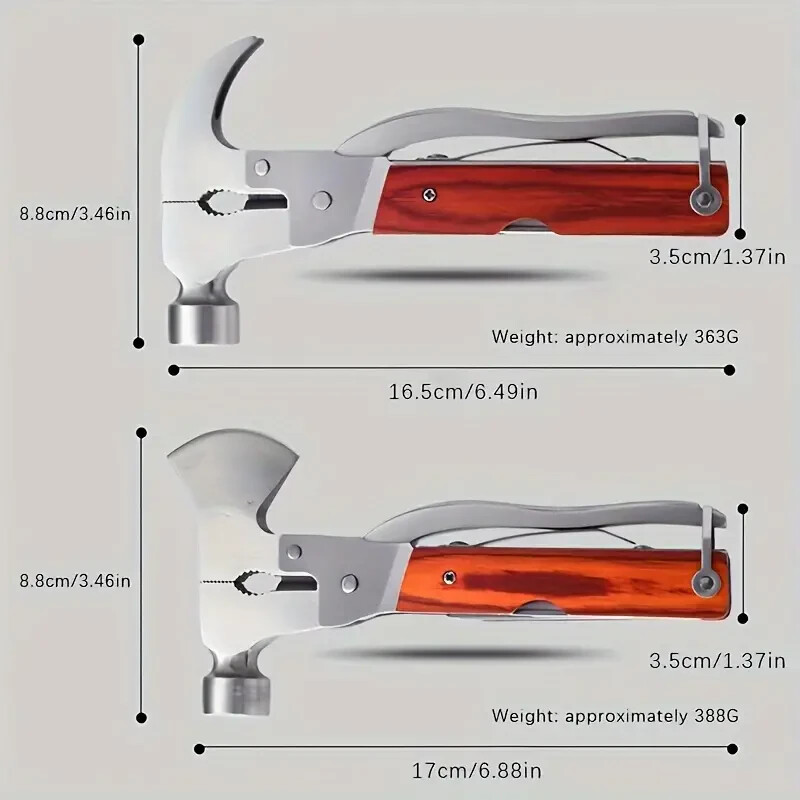 NEW Outdoor Multi-Purpose Axe, Multi-Tool Hammer Axe Survival