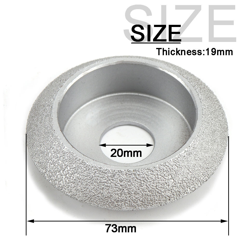 3" 75mm Brazed Diamond Grinding Wheel V Type Abrasive Tools for Angle Grinder