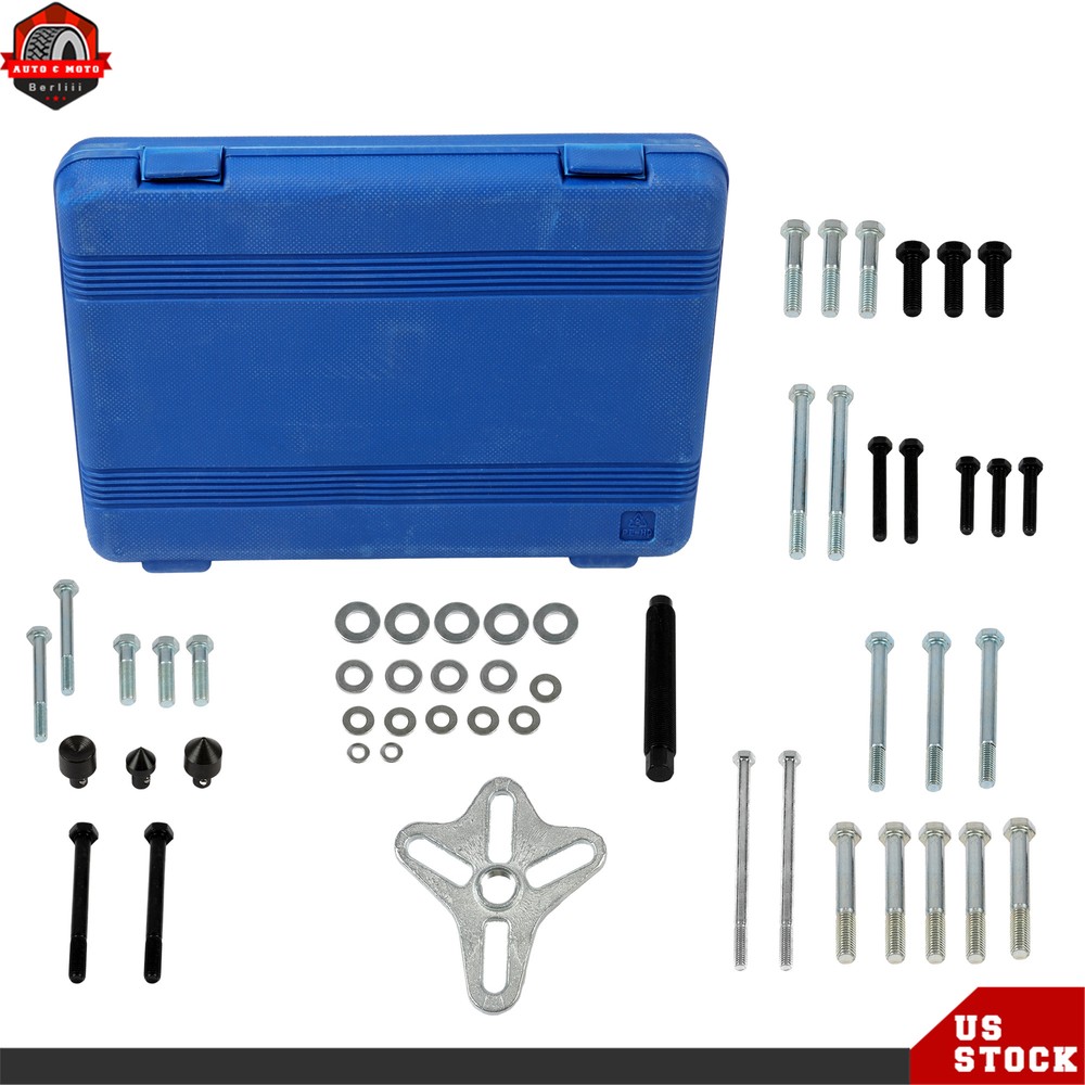 46pcs Steering Wheel Disassembly Puller Compressor Remover Installer Tool Set