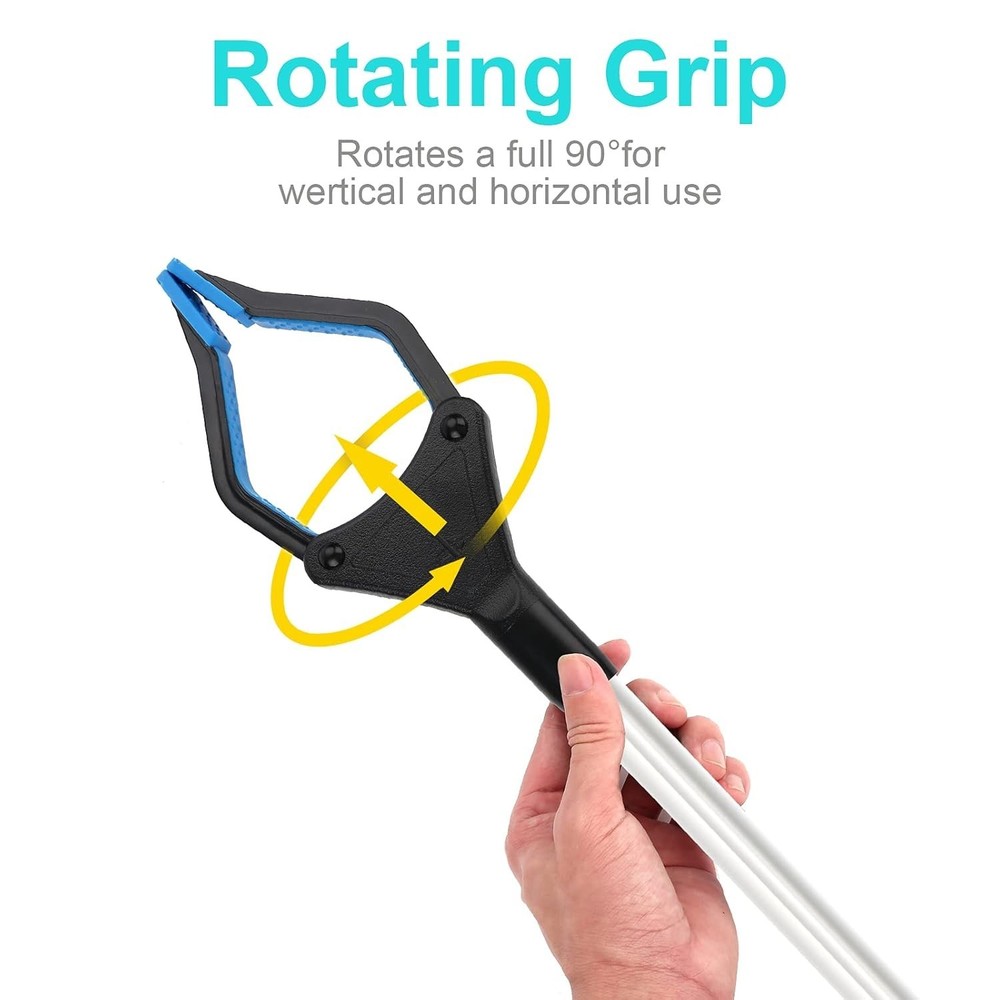 Blue1 32-Inch Rubberized Grabber Tool - Lightweight, Foldable & Ergonomic Design