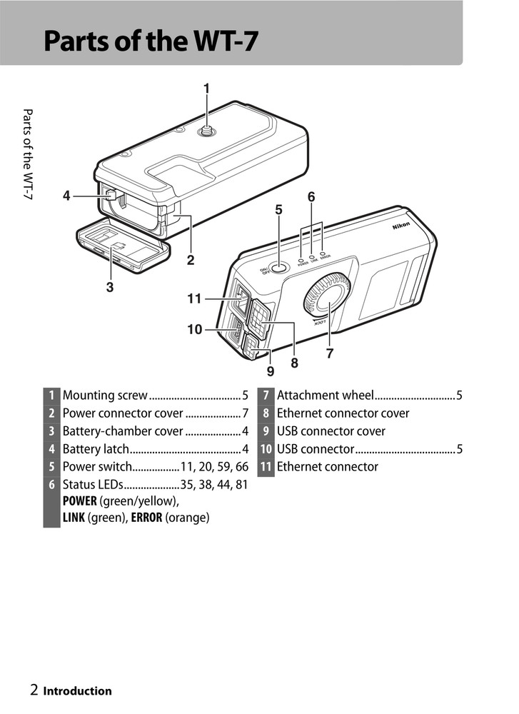 Nikon WT-7 — User Manual Owners Guide Reference — 127 Pages — Half Size 5.5x8.5